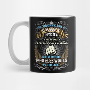 Cool Shirts for Men, Super Job Shirt Vehicle Manufacturer Mug